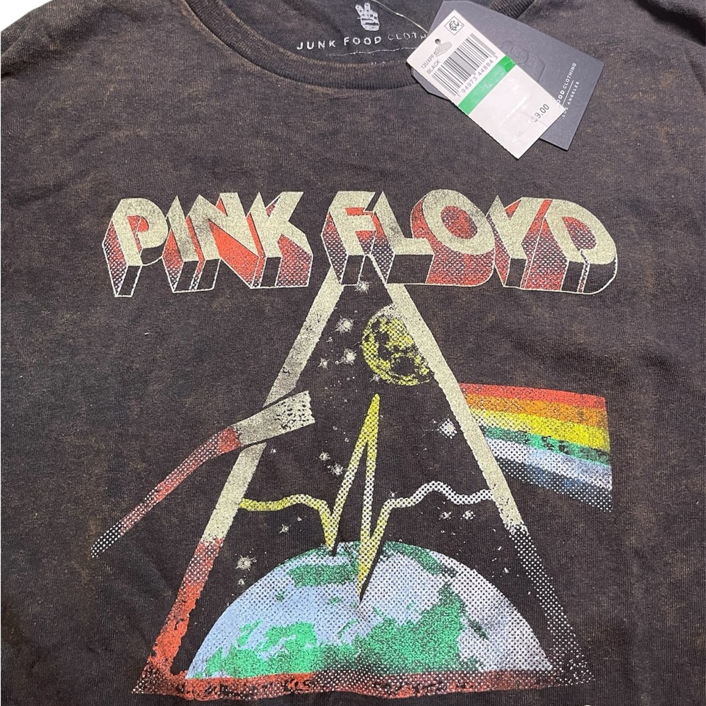 PINK FLOYD DARK SIDE OF THE MOON Jjunk food clothing T-SHIRT  Large L acid wash